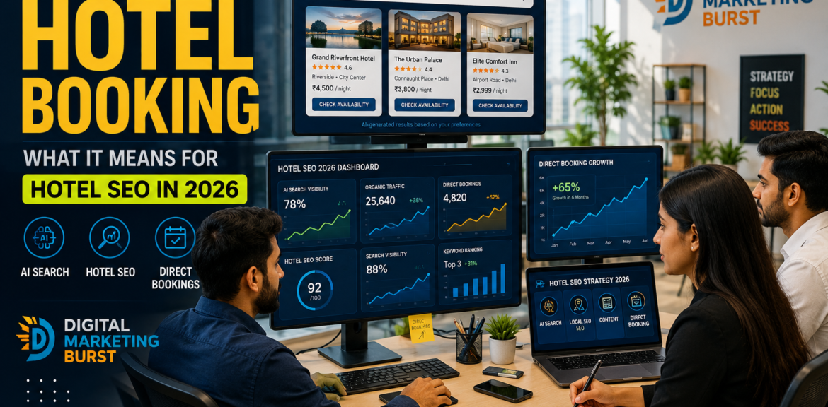 Google AI Hotel Booking with AI Search Hotel Booking, Hotel SEO Strategy 2026, Hotel Direct Booking Strategy and Google Hotel SEO Strategy