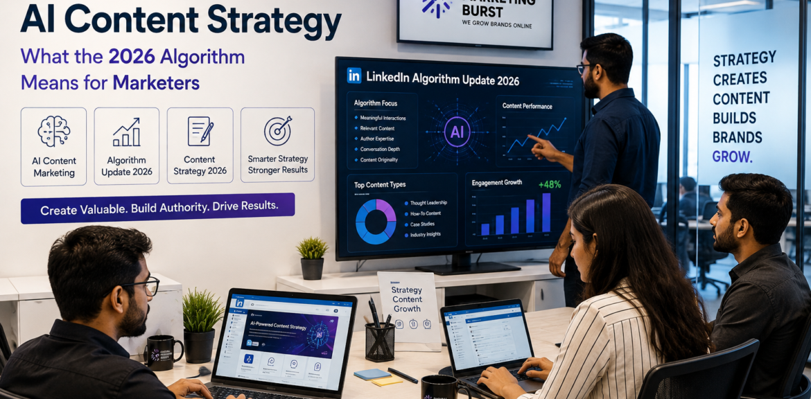 LinkedIn AI Content Strategy, LinkedIn AI Content Marketing, LinkedIn Algorithm Update 2026, LinkedIn Content Strategy 2026, AI Content Marketing Strategy