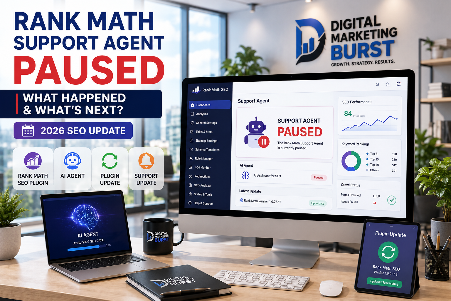 Rank Math Support Agent, Rank Math SEO Plugin, Plugin Update, Rank Math AI Agent and Rank Math Support Update 2026