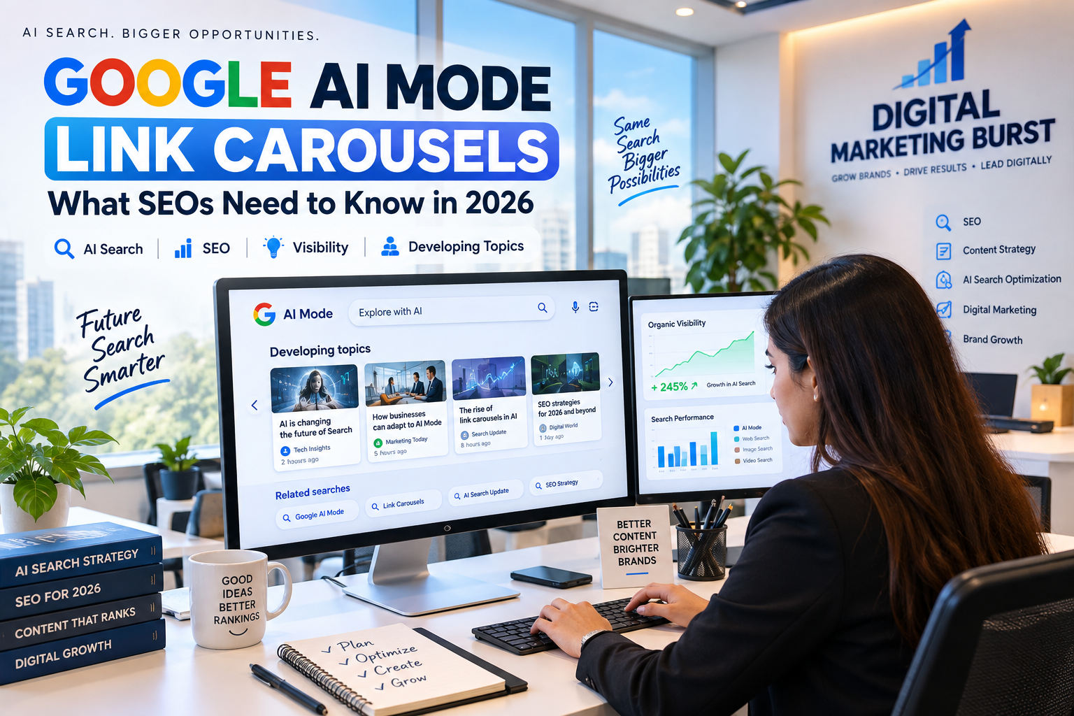 Google AI Mode Link Carousels, AI Mode SEO, AI Search Update & Google AI Link Carousels | Digital Marketing Burst Google AI Mode Link Carousels with Google AI Mode SEO, AI Search Update, AI Mode Carousels and Google AI Link Carousels