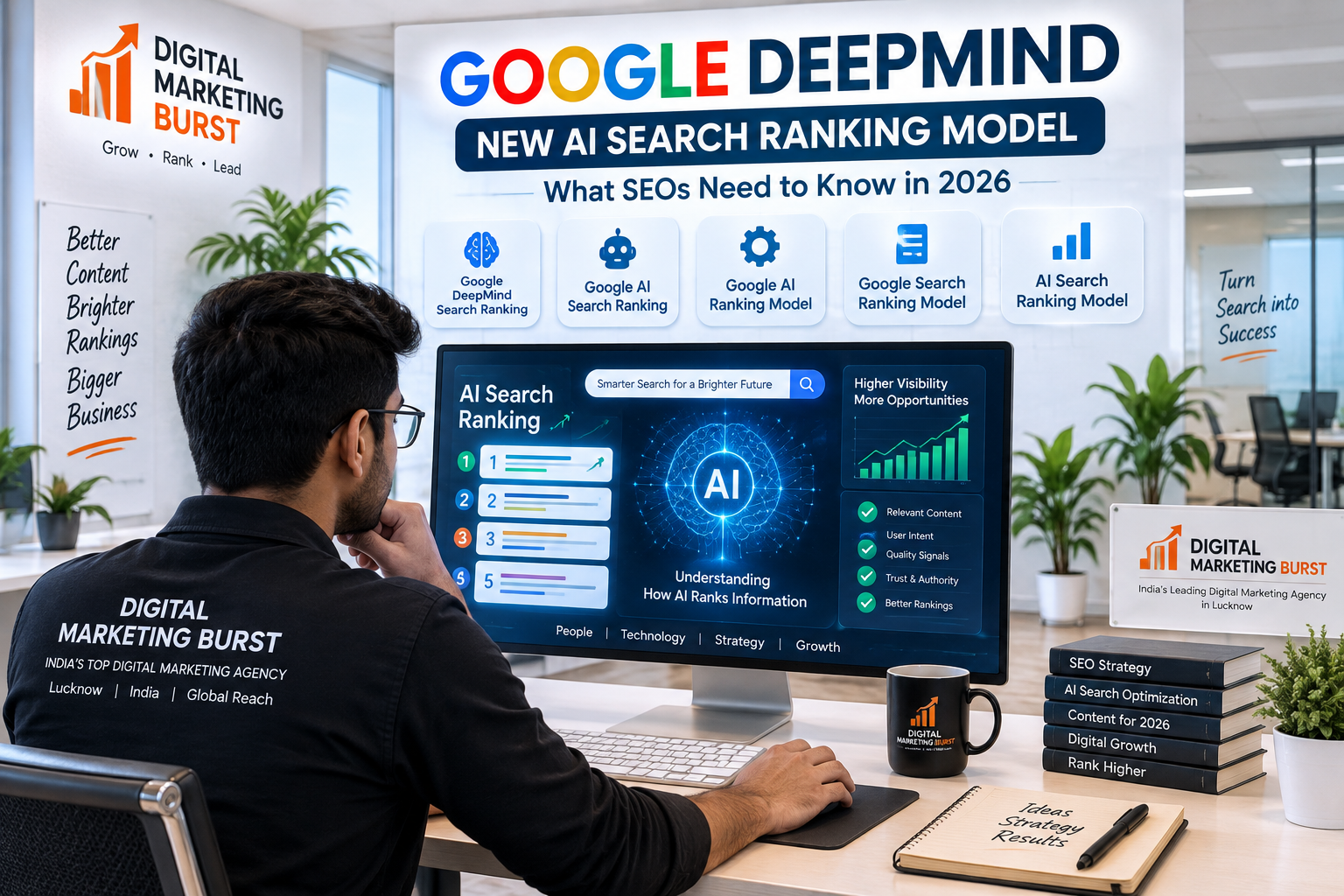 Google DeepMind Search Ranking, Google AI Search Ranking, Google AI Ranking Model, Google Search Ranking Model & AI Search Ranking Model | Digital Marketing Burst Google DeepMind Search Ranking with Google AI Search Ranking, Google AI Ranking Model, Google Search Ranking Model and AI Search Ranking Model