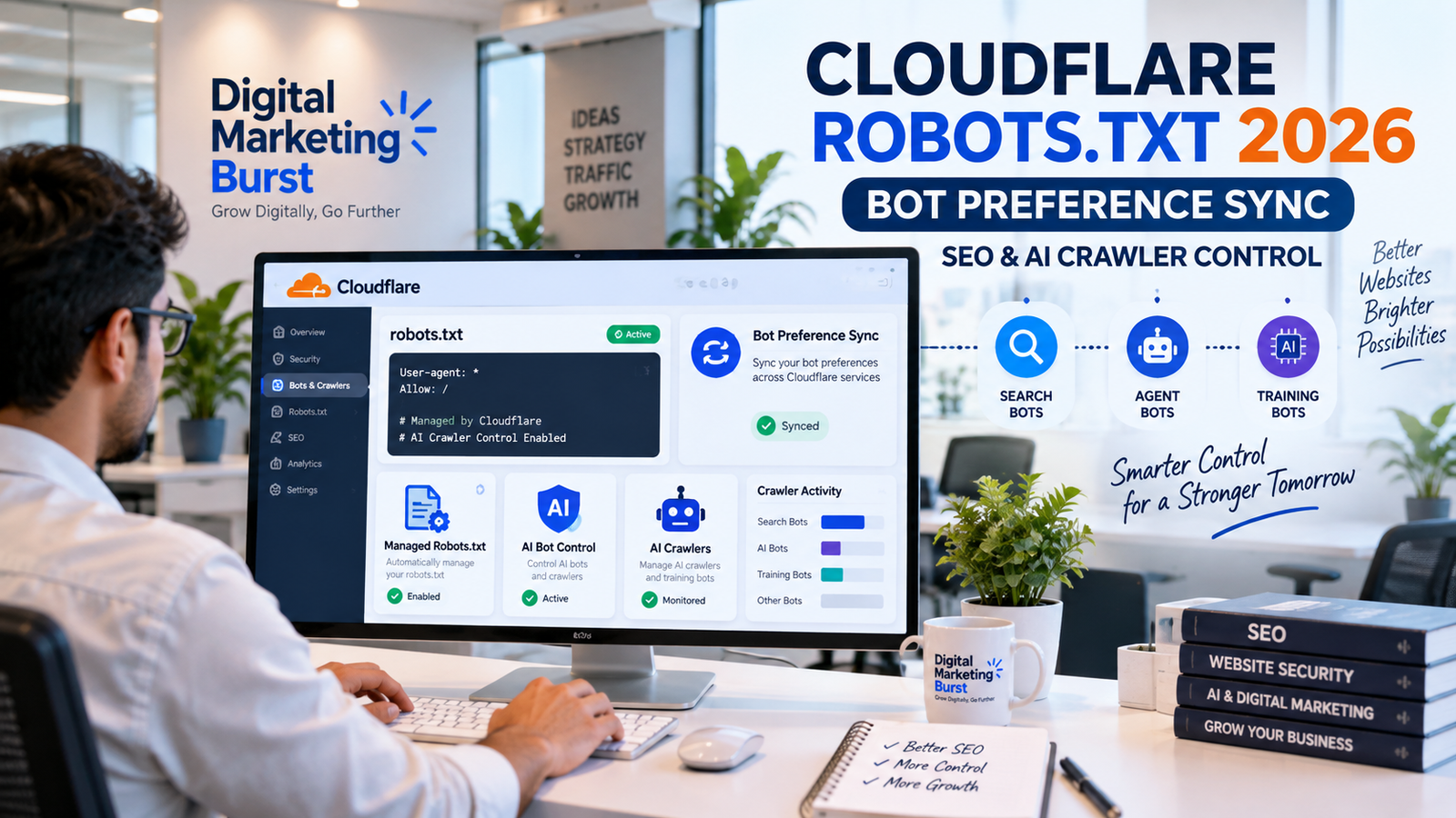 Cloudflare Robots.txt with Bot Preference Sync, Managed Robots.txt, AI Bot Control and AI Crawlers dashboard