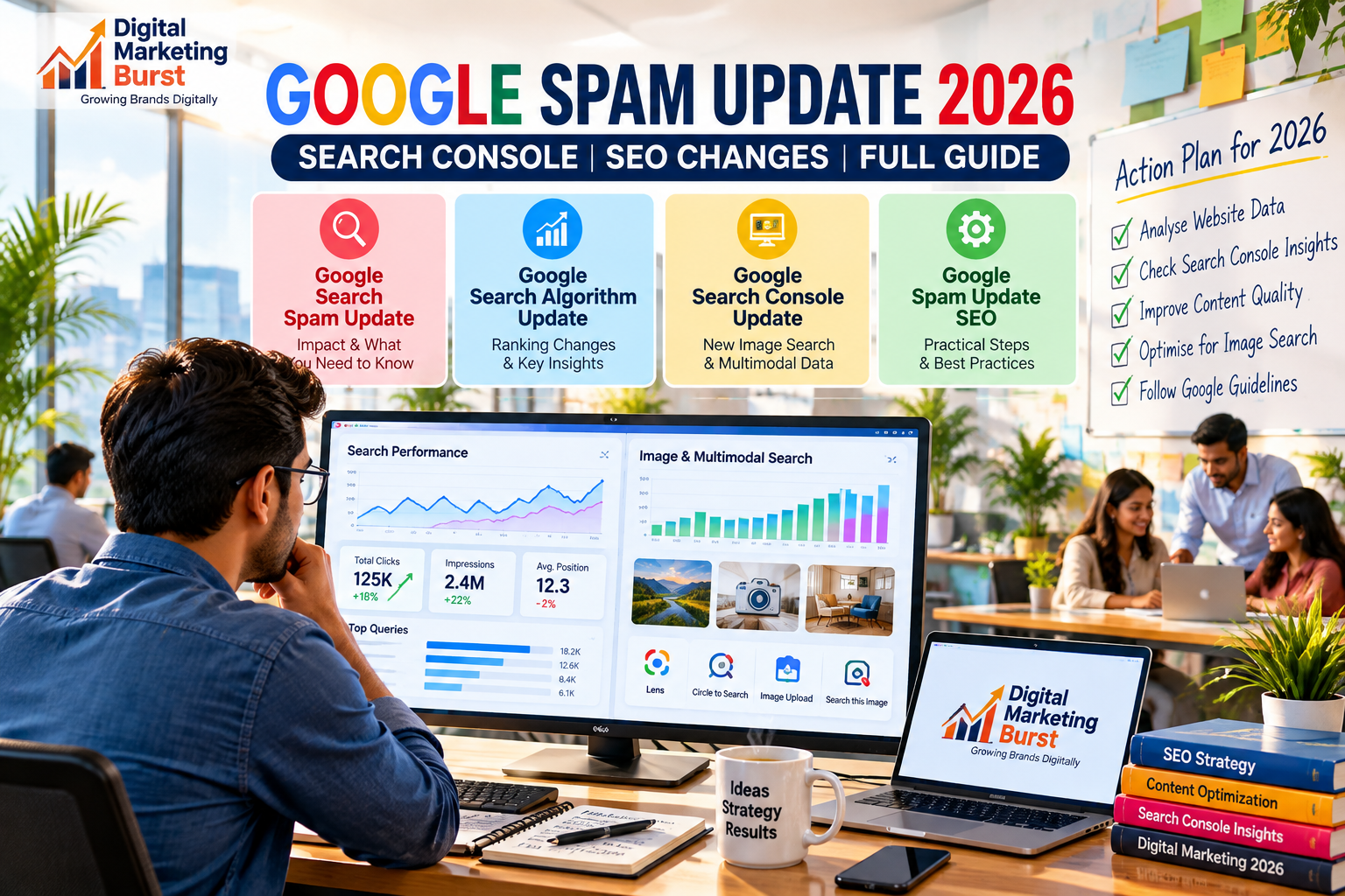Google Spam Update 2026 showing Google Search Spam Update, Search Console Update, Spam Update SEO and Search Algorithm Update analysis