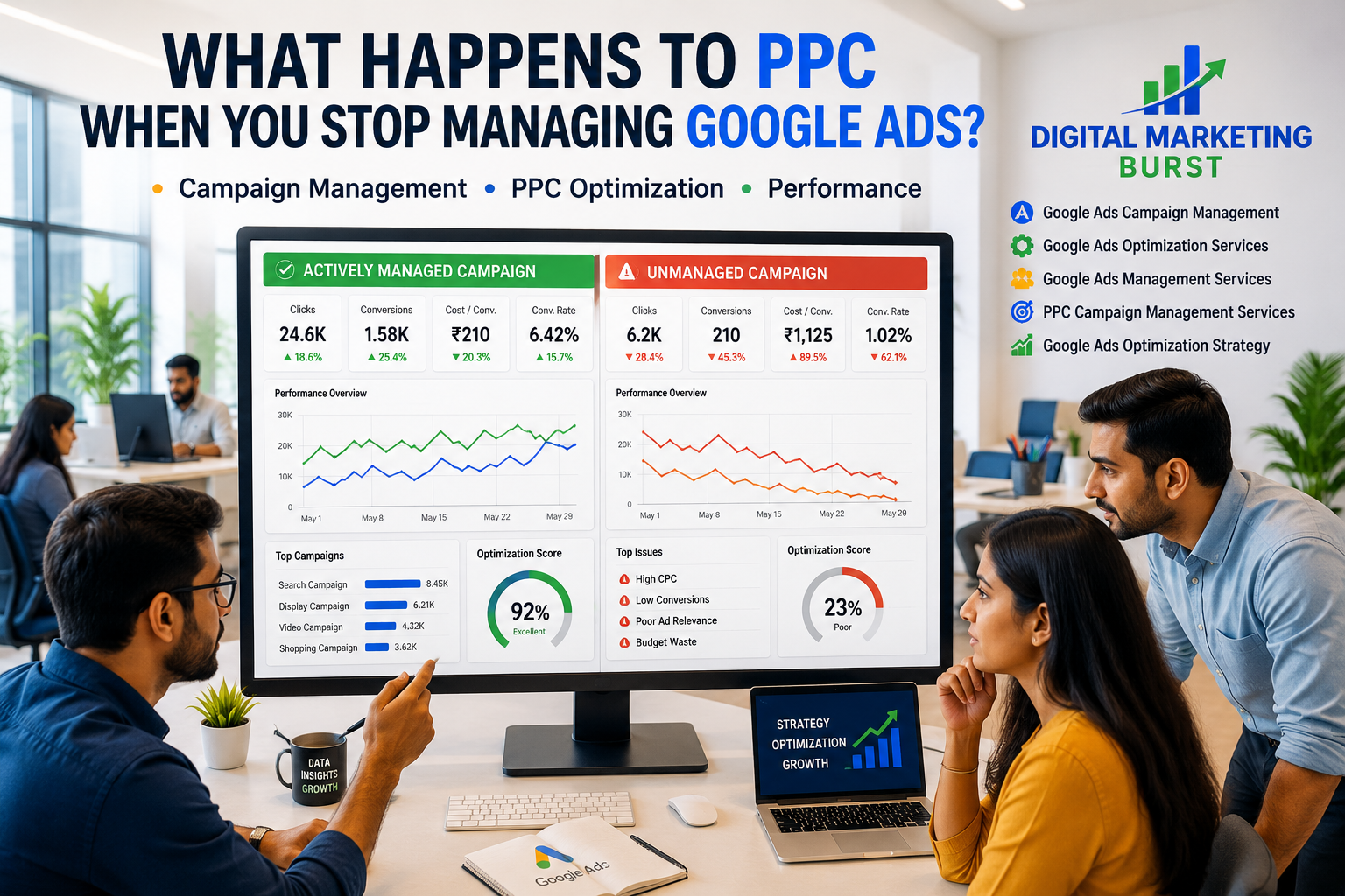 Google Ads Campaign Management with Ads Optimization Services, Ads Management Services, PPC Campaign Management and Ads Optimization Strategy