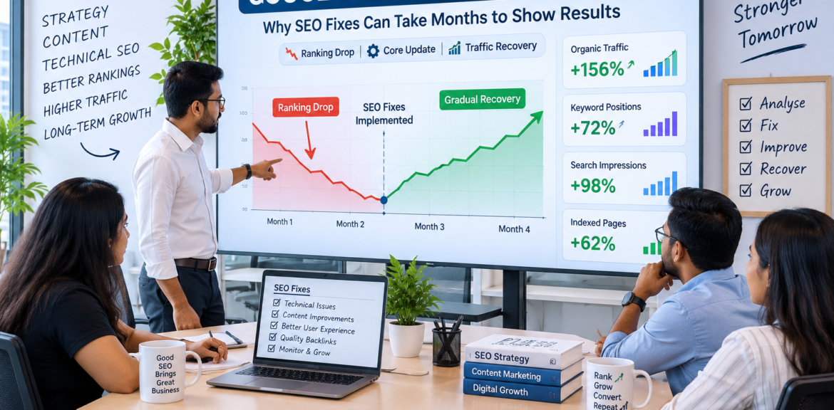 Google Ranking Recovery Time, Google Ranking Drop Recovery, Google Core Update Recovery, SEO Ranking Recovery Time and Google Traffic Drop Recovery by Digital Marketing Burst