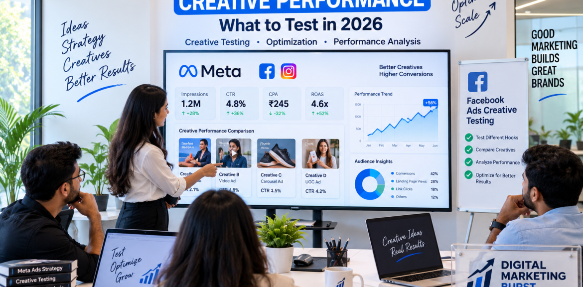 Meta Ads Creative Performance with Meta Ads Creative Testing, Creative Optimization, Facebook Ads Creative Testing and Meta Ads Performance Analysis